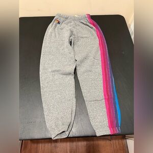 Aviator Nation WOMEN'S 5 STRIPE SWEATPANTS Xs